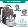 Cross-border best-selling folding mom bag, bed bag, multi-functional foldable mother and baby bag, waterproof large-capacity mom backpack Specification image